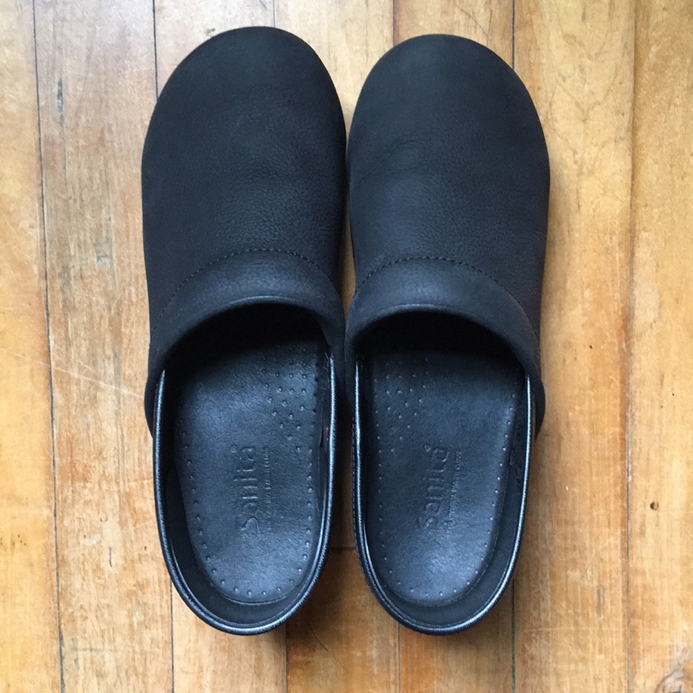 Sanita Women's Professional Oiled Leather Clogs 41